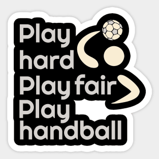 Play handball Sticker